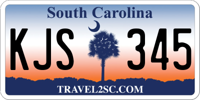SC license plate KJS345