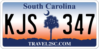 SC license plate KJS347