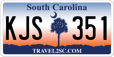 SC license plate KJS351