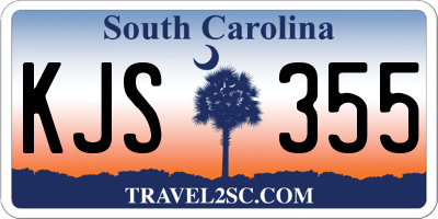 SC license plate KJS355