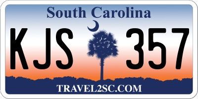 SC license plate KJS357