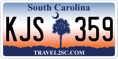 SC license plate KJS359