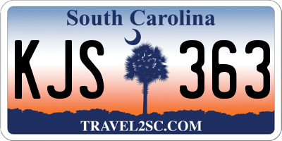 SC license plate KJS363