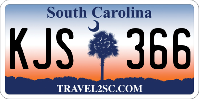 SC license plate KJS366