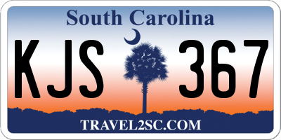 SC license plate KJS367