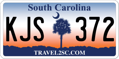SC license plate KJS372