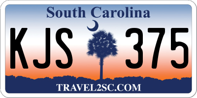 SC license plate KJS375