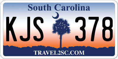 SC license plate KJS378
