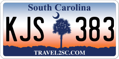 SC license plate KJS383
