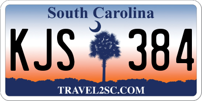 SC license plate KJS384