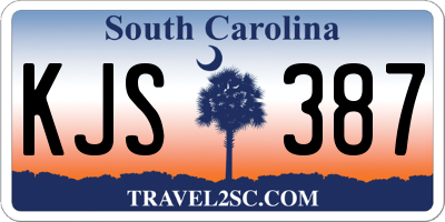 SC license plate KJS387