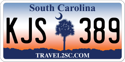 SC license plate KJS389