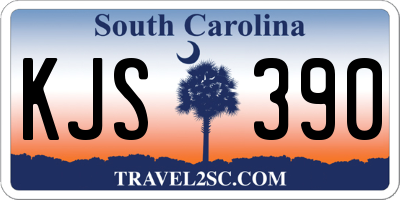SC license plate KJS390