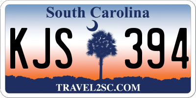 SC license plate KJS394