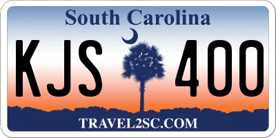 SC license plate KJS400