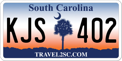 SC license plate KJS402