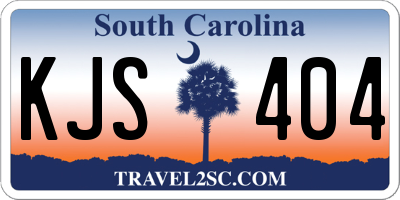 SC license plate KJS404