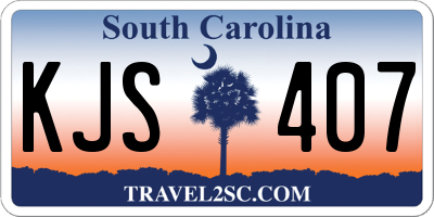 SC license plate KJS407