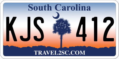 SC license plate KJS412