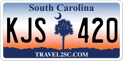 SC license plate KJS420