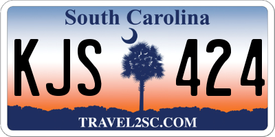 SC license plate KJS424