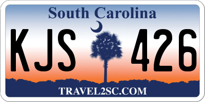 SC license plate KJS426