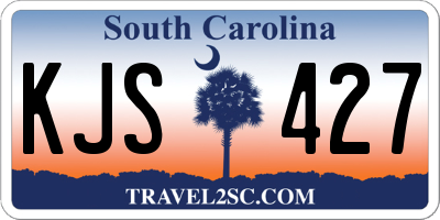 SC license plate KJS427