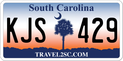 SC license plate KJS429