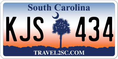 SC license plate KJS434