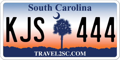 SC license plate KJS444