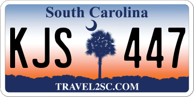 SC license plate KJS447