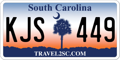 SC license plate KJS449