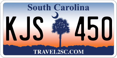 SC license plate KJS450