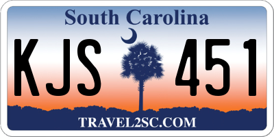 SC license plate KJS451