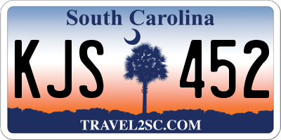 SC license plate KJS452