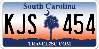 SC license plate KJS454