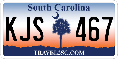 SC license plate KJS467
