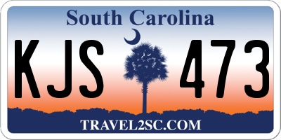 SC license plate KJS473