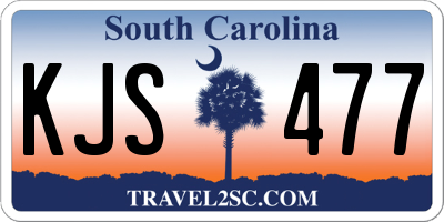 SC license plate KJS477