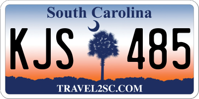 SC license plate KJS485