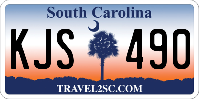 SC license plate KJS490