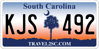 SC license plate KJS492