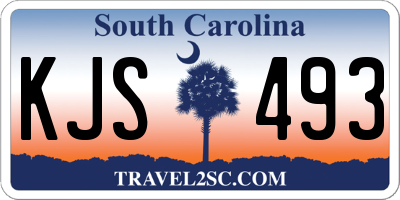SC license plate KJS493