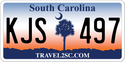 SC license plate KJS497