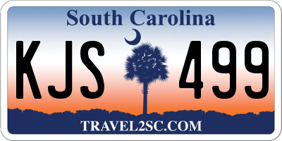 SC license plate KJS499