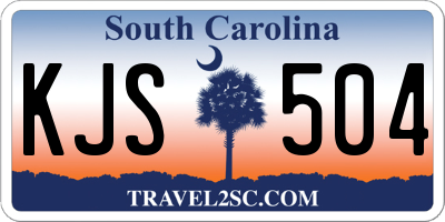 SC license plate KJS504