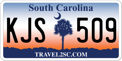 SC license plate KJS509