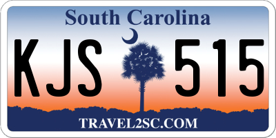 SC license plate KJS515