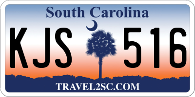 SC license plate KJS516