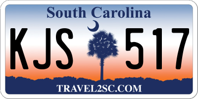 SC license plate KJS517